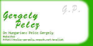 gergely pelcz business card